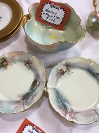 Haviland Oyster Plates -- $85  ... not price in photo