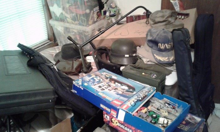 plenty of true war helmets, clothes,replica planes