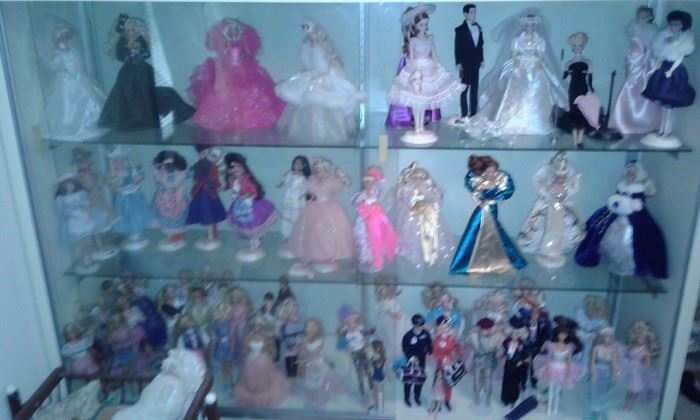 over $40,000 of Barbies, still in boxes, some from the beginning until now