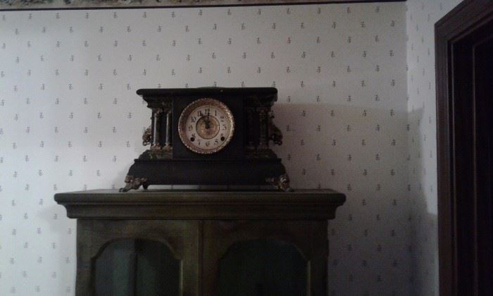 just a piece of his clock collection, all with the keys