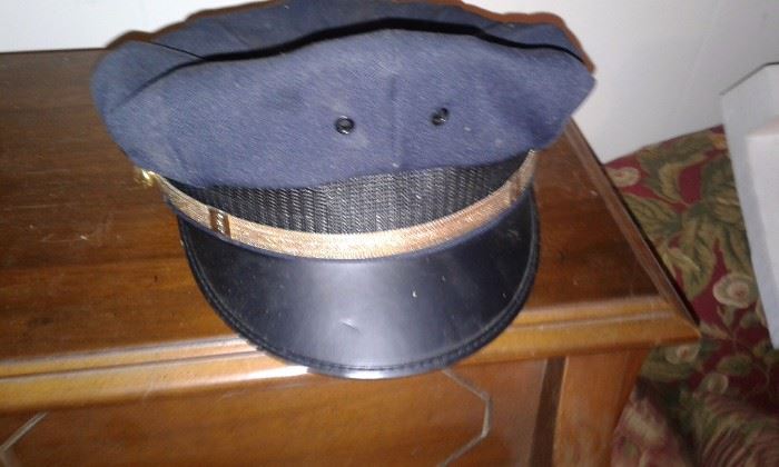 1950's Memphis Tn. Captains police hat, was told the rim is gold