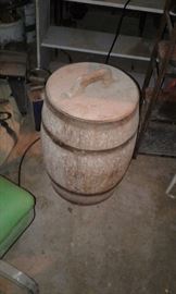 wooden barrel in very good condition