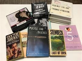 Audio books and paper backs