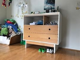 David Netto designed Maclaren Cub changing table/dresser. Made of beech wood.