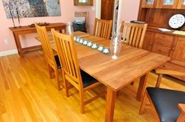Vermont Furniture Design natural cherry dining set