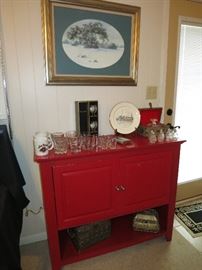Red Bar Like Cabinet