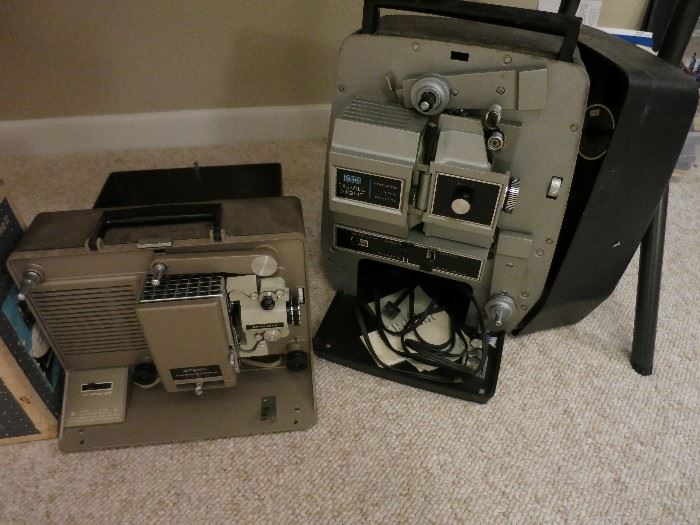 Sears Du-all 8mm Projector, Argus Showmaster 500A
