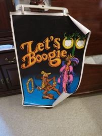 Let's Boogie Black Light Poster 1972