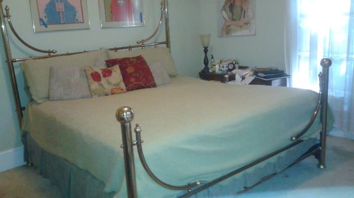King Size BRASS BED!