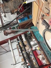 Engine hoist for sale , all cabinets for sale 