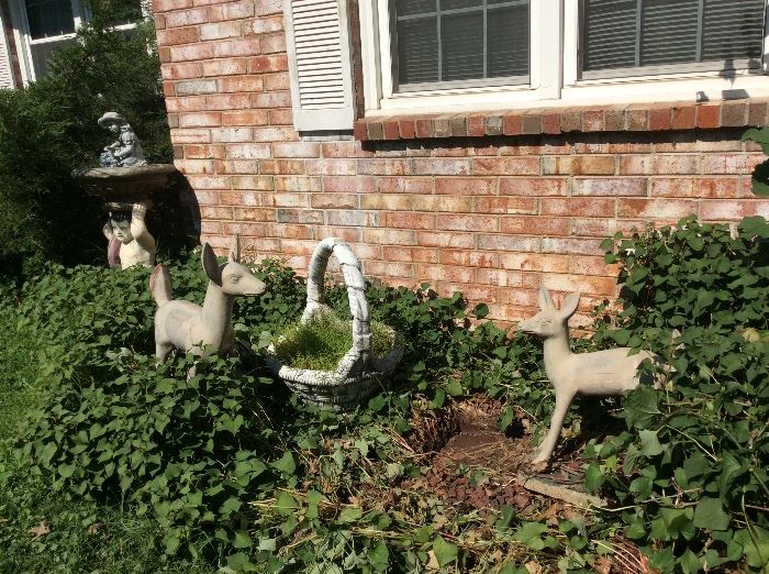 deer yard ornaments