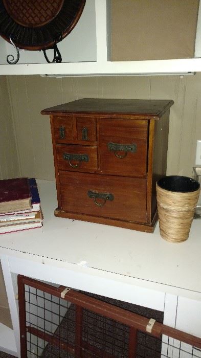 Antique postal cabinet