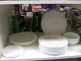 Petalware by MacBeth-Evans. Depression glass circa 1930s. Monax.