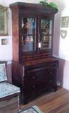 Empire Style Mahogany Secretary - early 1800s. Two tails in dove tailing!
