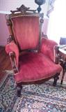 Renaissance Revival Eastlake style parlor chair