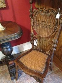 Ornate antique chair