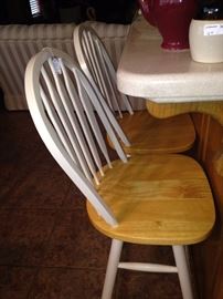Two matching kitchen bar stools