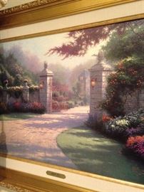 "Summer Gate" by Thomas Kinkade (signed and numbered 1477/5950)