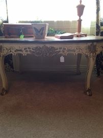 French Provincial style oval coffee table