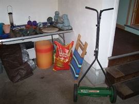 PUSH MOWER & MORE FROM GARAGE
