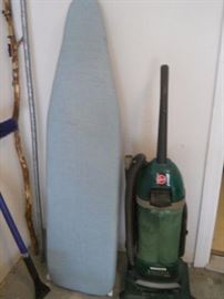 vacuum, ironing board