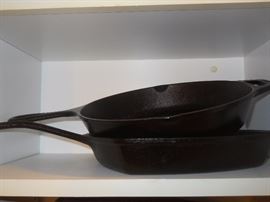 cast iron cookware. more cookware not pictured.