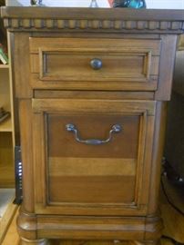 end table with drawers and charging station