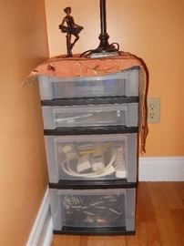 electronics, cords, accessories, powerstrips etc.