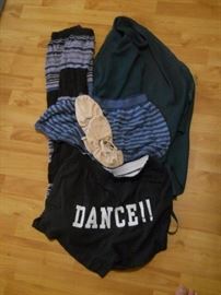 dance wear in ballet slippers