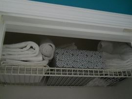 bathroom towels, etc