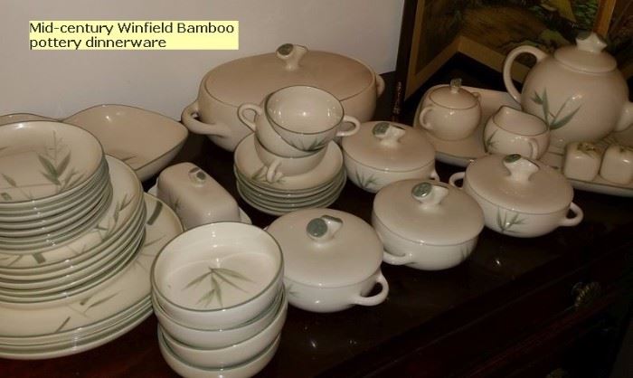 Mid-century Winfield Bamboo dinnerware