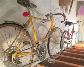 2 Bikes, mens 10 speed, woman's regular