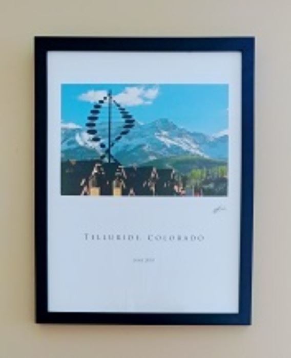 Blurry, sorry...nice piece of Telluride, Colorado artwork