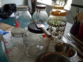 Tea jugs and cookie jars