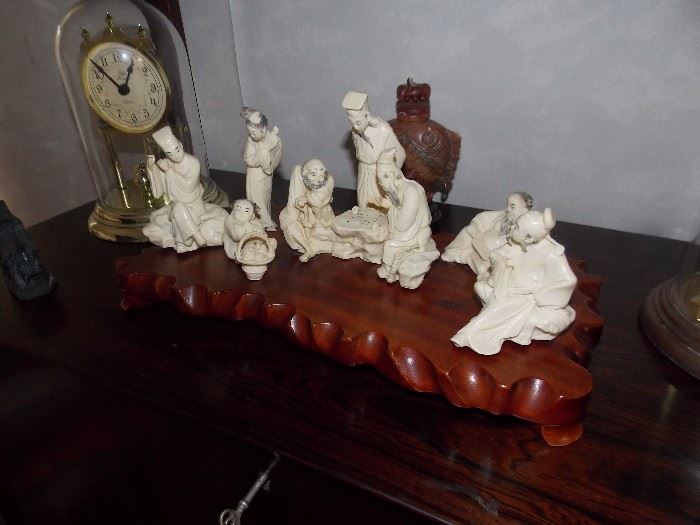 ASIAN WISE MEN CARVING