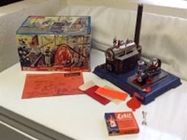 Vintage Wilesco Toy Steam Engine Machine