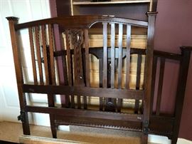 Matching double bed head and foot boards 