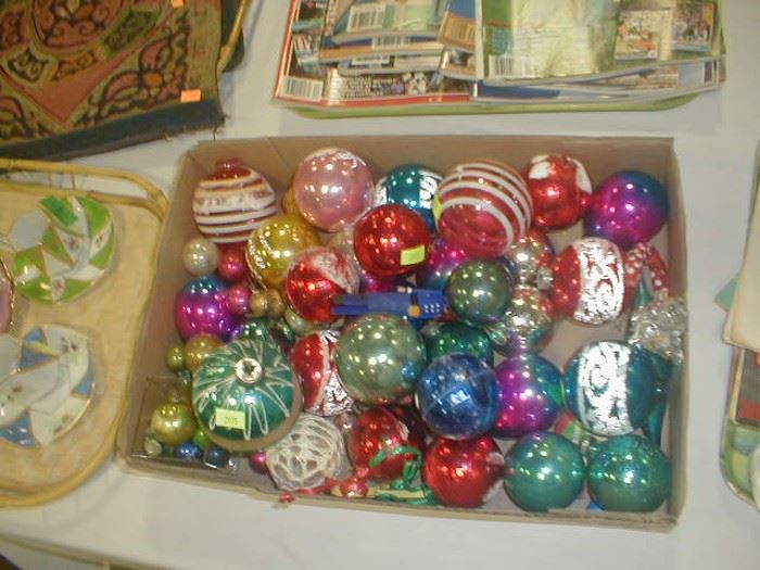 1960's Christmas ornaments