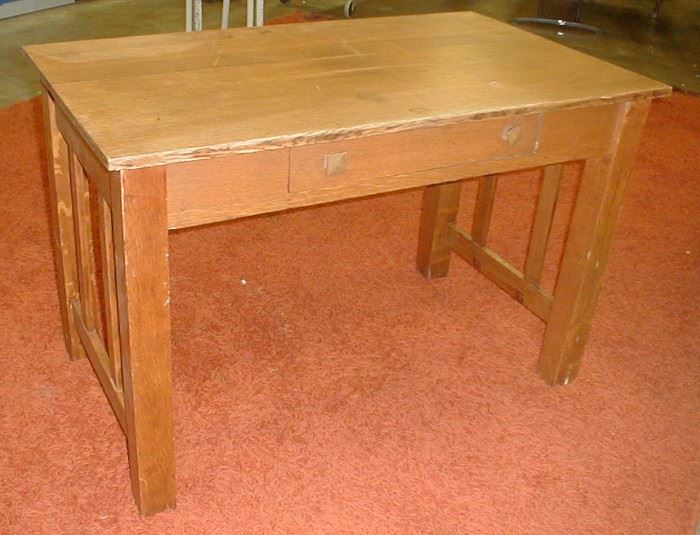 Oak table/desk 1/2 off Tuesday = $97.50
