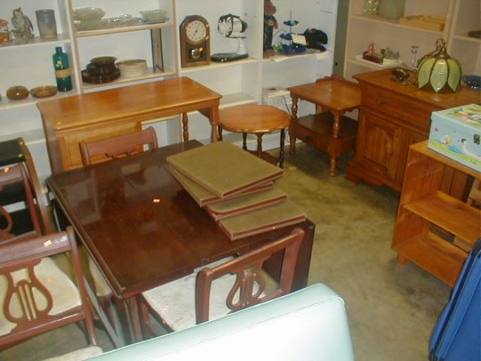 1940's drop leaf table and four chairs - 1/2 off