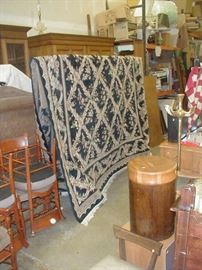two large hand knotted rugs