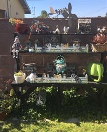 Vintage Bird Houses and Yard Decorations