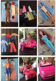 1960's Barbie, Ken Dolls, Clothes, Much more 