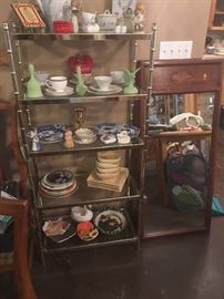 Wall Mirror / Collector Cup/Saucers / Collector Plates