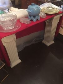 Pedestals with Glass Topper