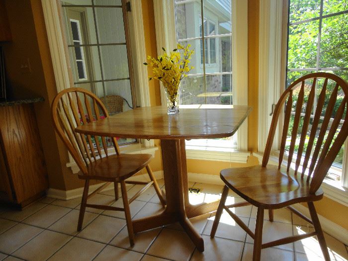 Small table with two matching chairs - great for your first apartment!