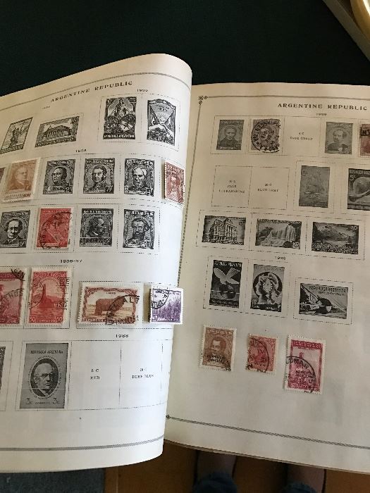 The International Postage Stamp Album Part 1. Partially filled