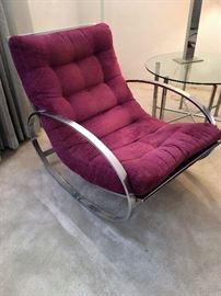 ELLIPSE ROCKING CHAIR BY RENATO ZEVE/MILO BAUGHMAN FOR SELIG