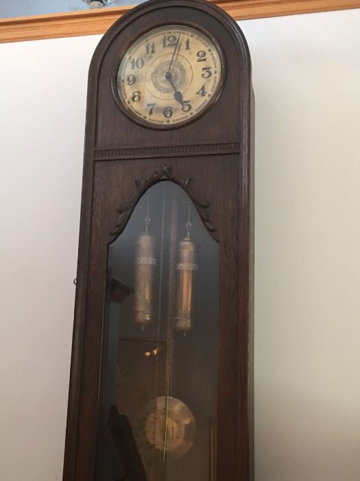Art Deco grandfather clock - works perfectly!