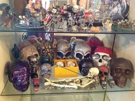 Various Skull Figurines